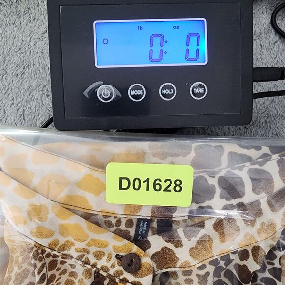 Maurices Top Womens XL Brown Yellow Animal Print Sleeveless Ruffled Chiffon - Picture 9 of 9